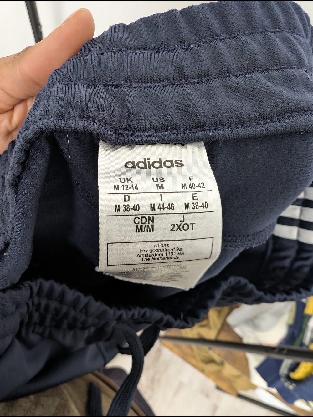 adidas Navy Blue Athletic Pants